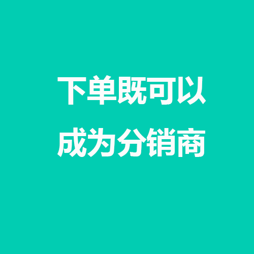 下单即可成为分销商非卖品